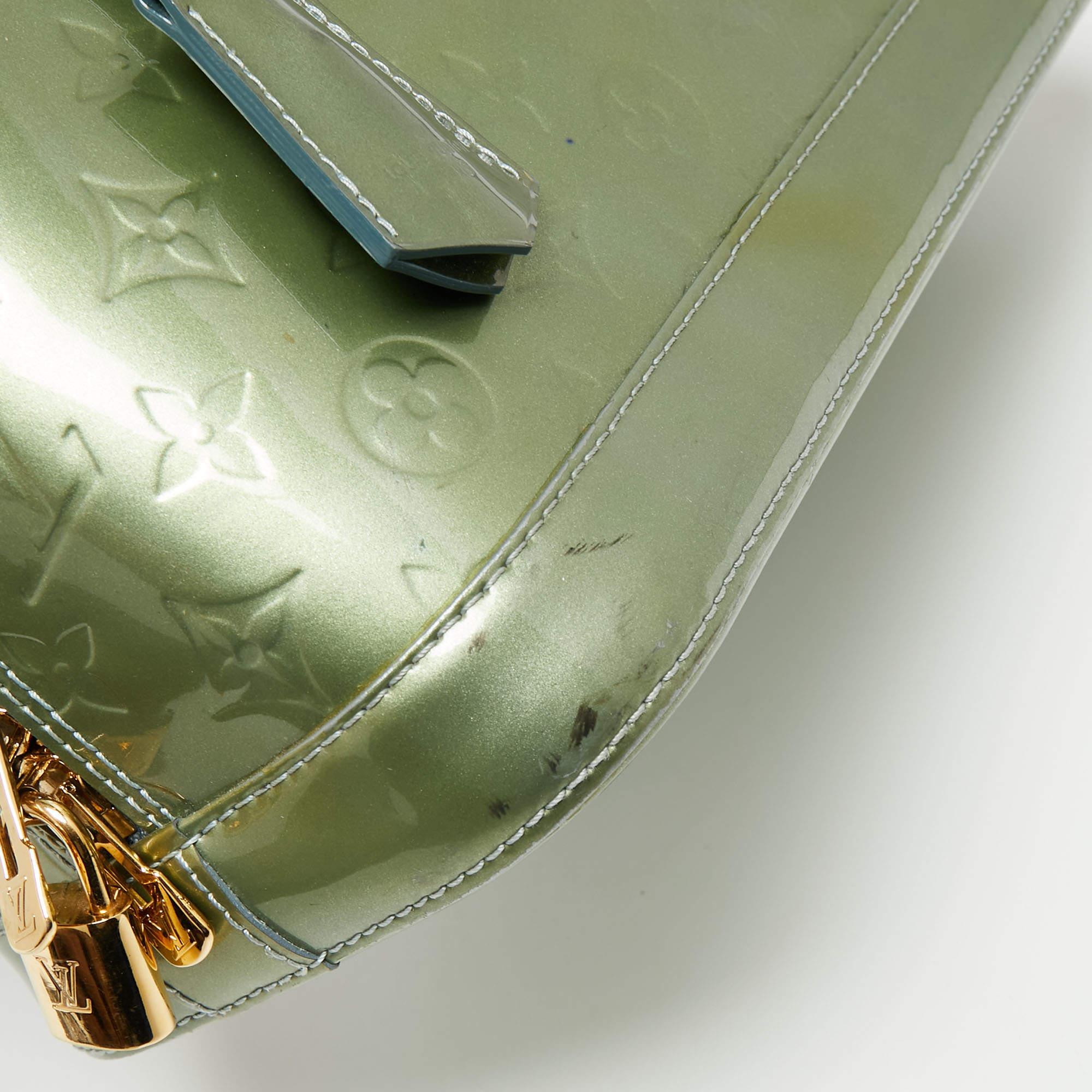 Louis Vuitton Givre Monogram Vernis Leather Alma PM Bag 10