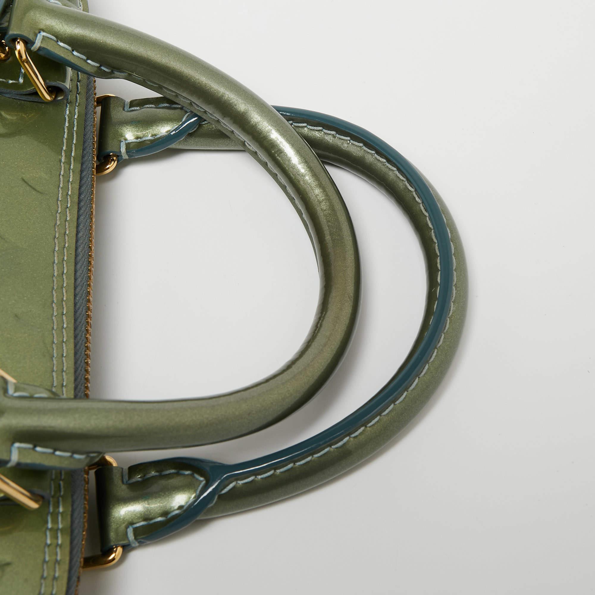 Louis Vuitton Givre Monogram Vernis Leather Alma PM Bag 3