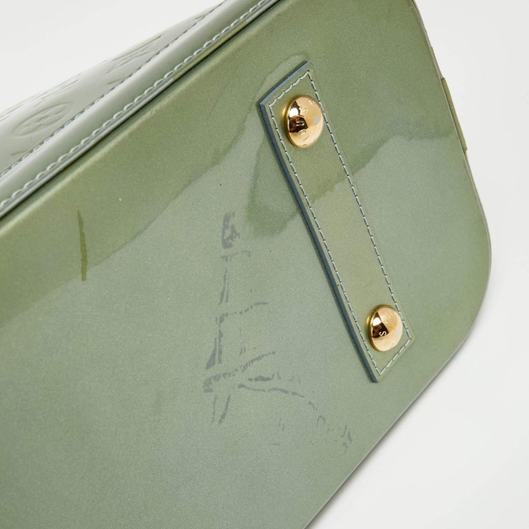 Louis Vuitton Givre Monogram Vernis Alma PM Bag at 1stDibs