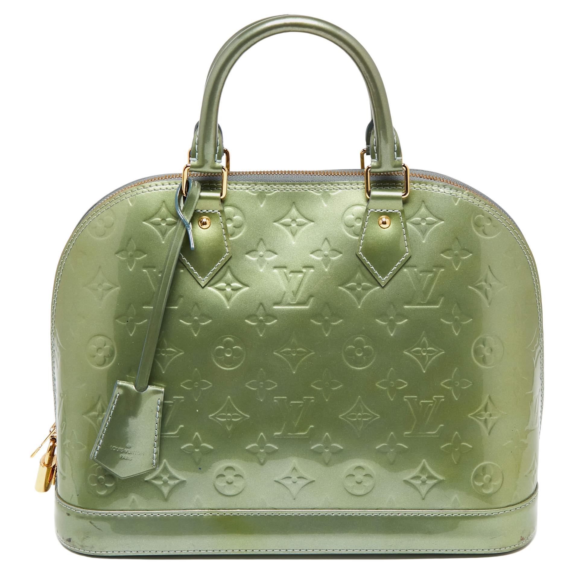 Louis Vuitton Givre Monogram Vernis Leather Alma PM Bag