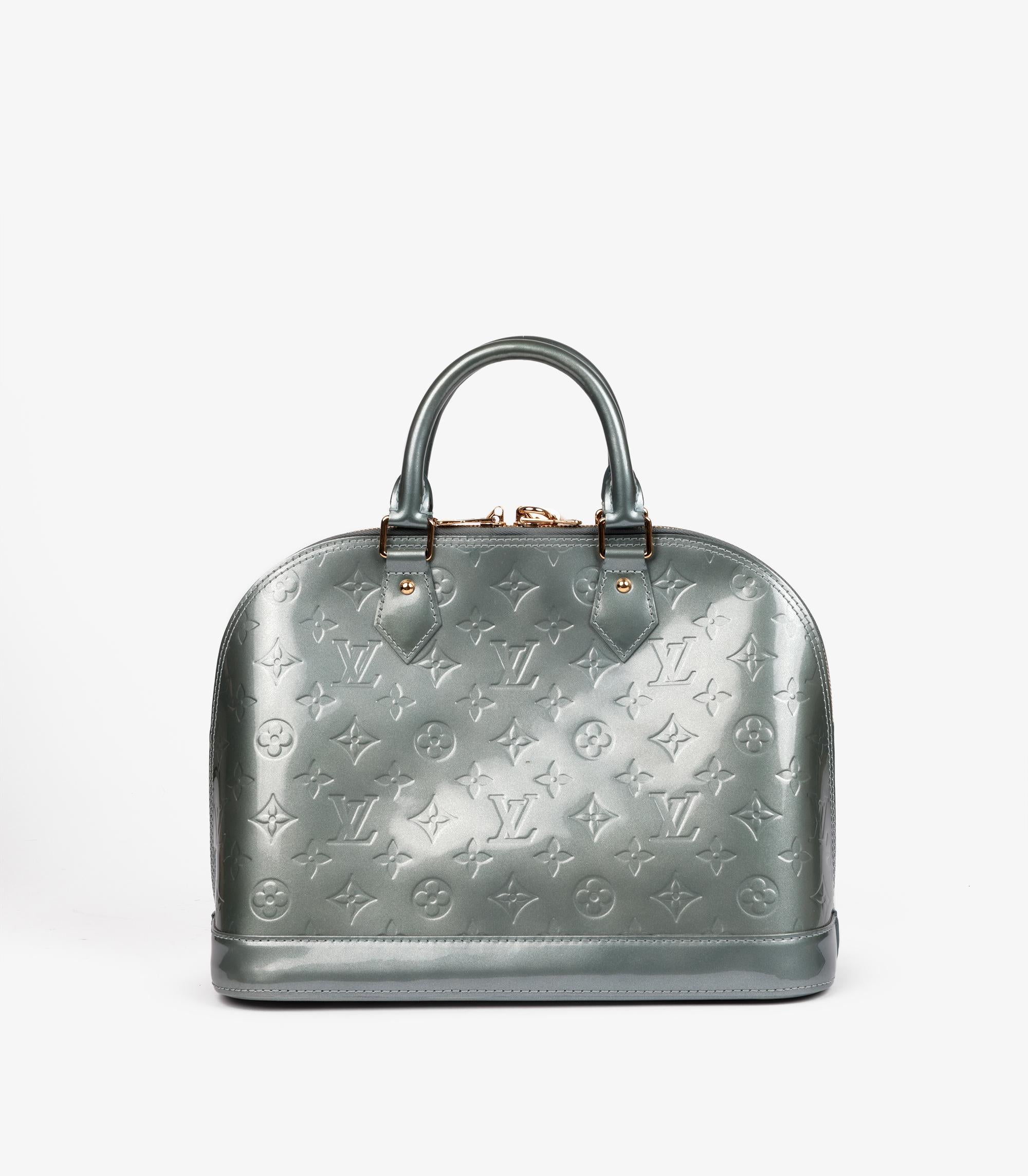 Women's or Men's Louis Vuitton Givre Monogram Vernis Leather Alma PM For Sale