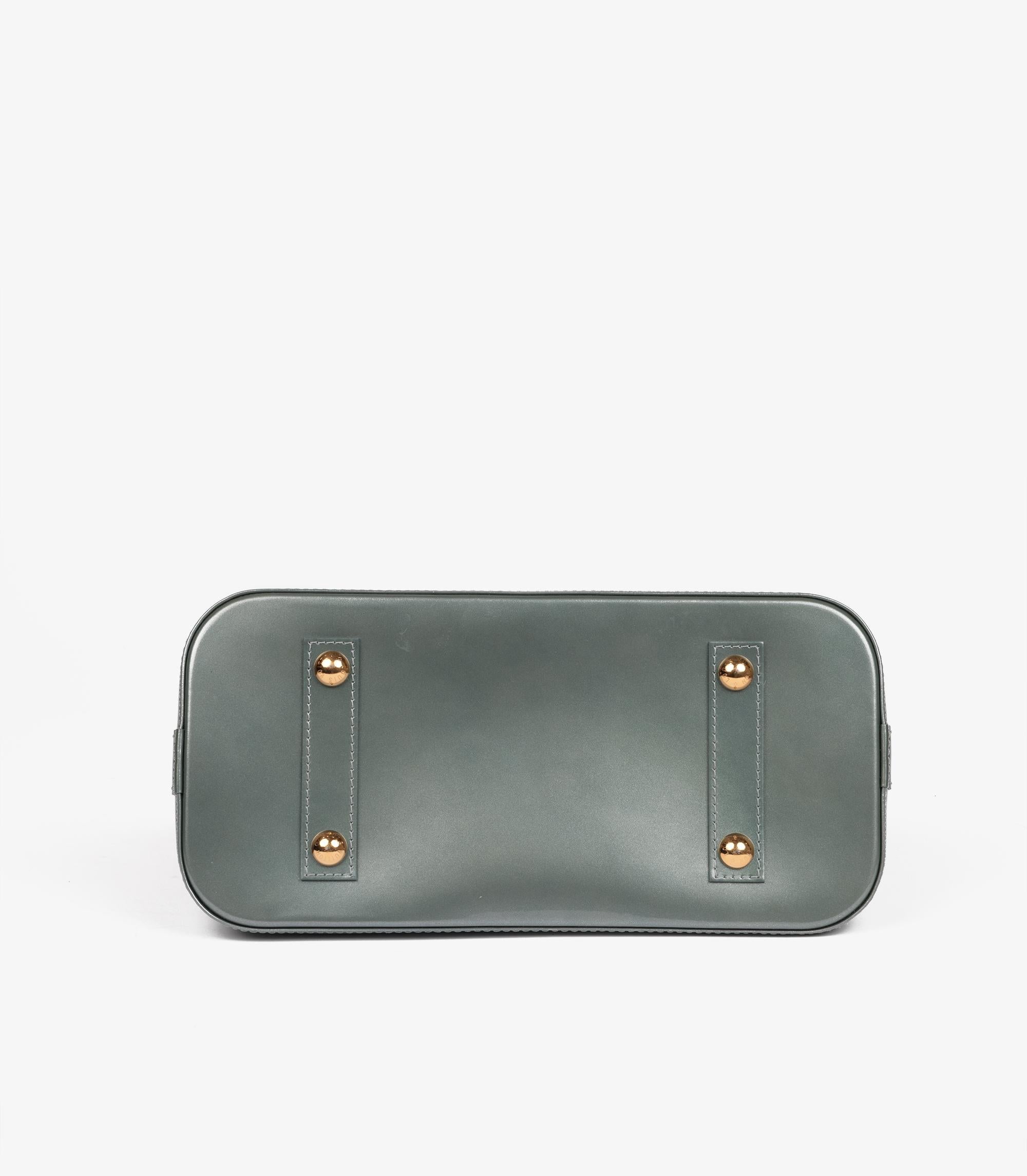 Louis Vuitton Givre Monogram Vernis Leather Alma PM For Sale 2
