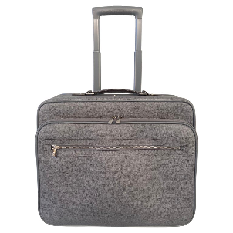 Leather travel bag Louis Vuitton Silver in Leather - 21962733