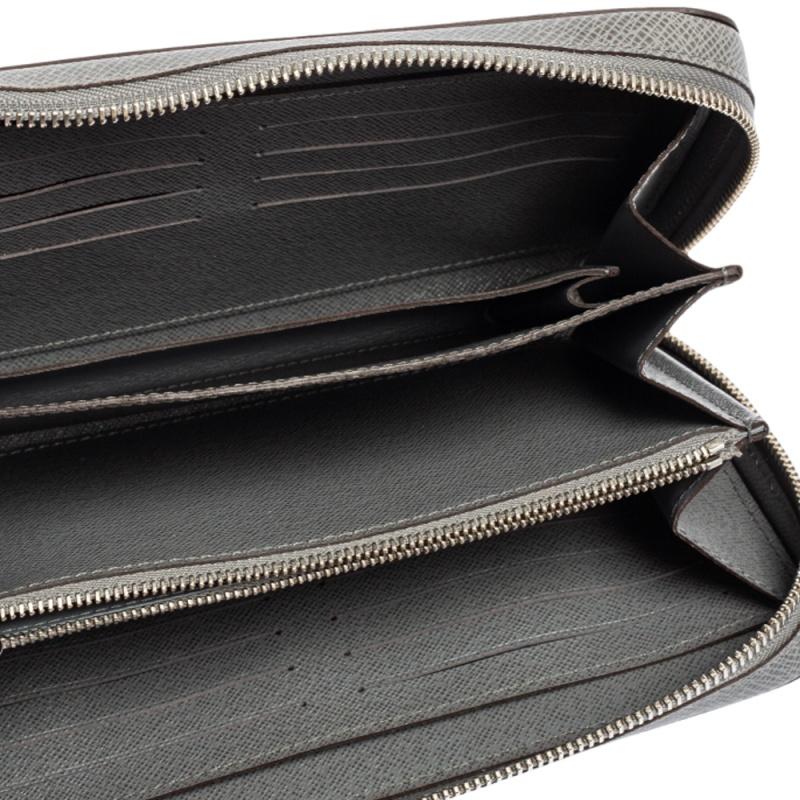 Louis Vuitton Glacier Taiga Leather Zippy XL Wallet 4