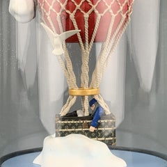 LOUIS VUITTON Glass Hot Air Balloon Snow Globe