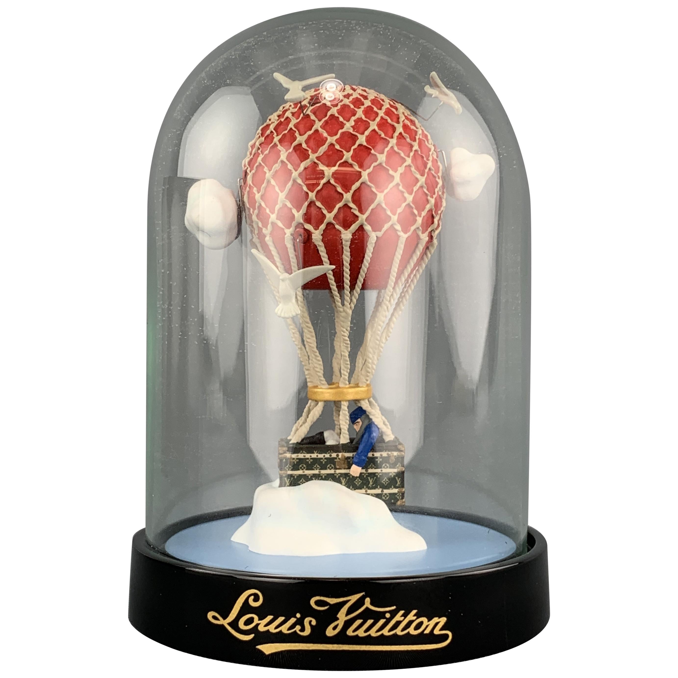 LOUIS VUITTON Glass Hot Air Balloon Snow Globe