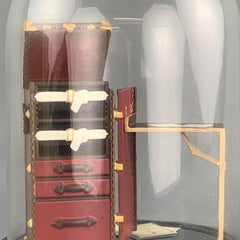 LOUIS VUITTON Glass Luggage & Stokowski Desk Snow Globe