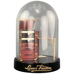 LOUIS VUITTON Glass Luggage & Stokowski Desk Snow Globe