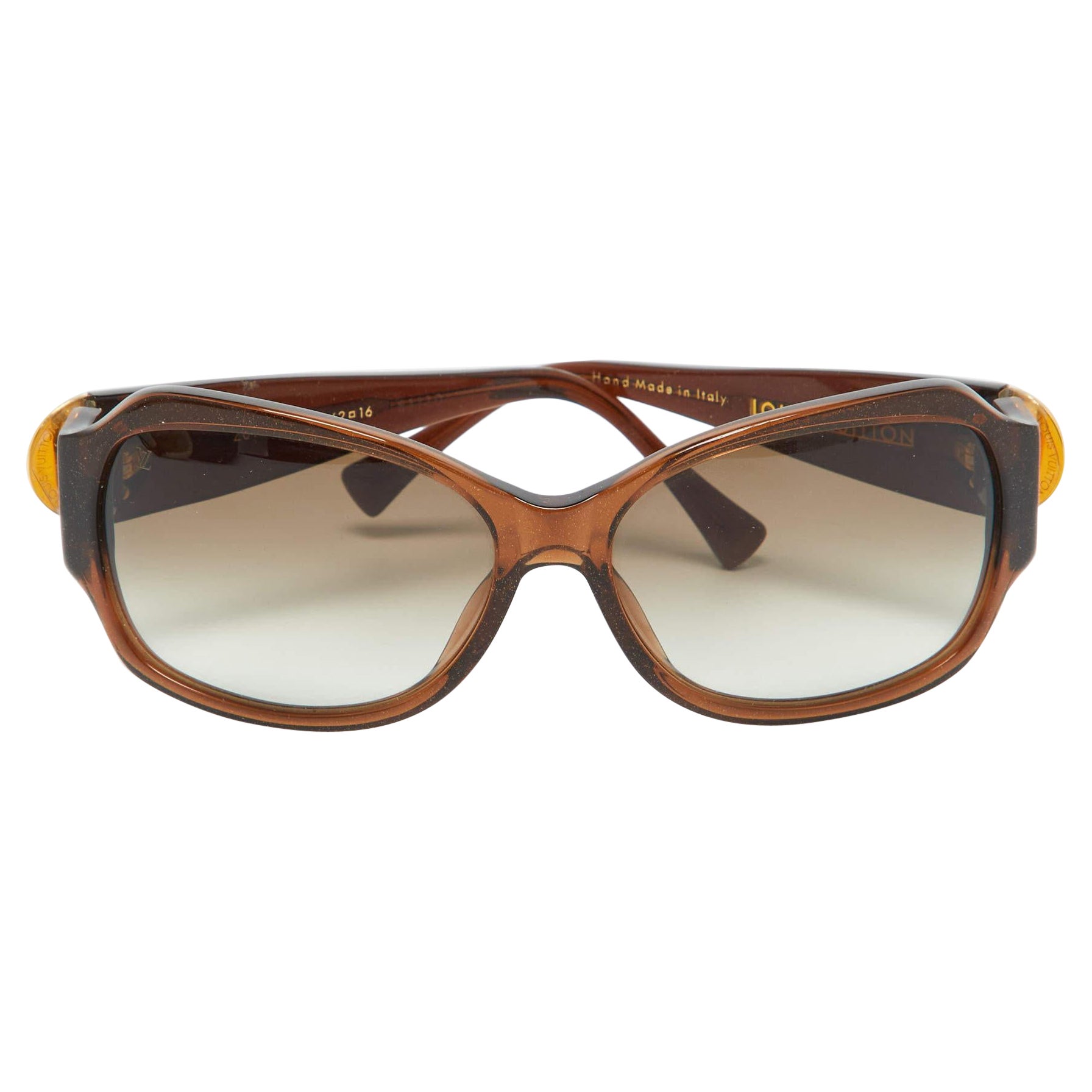 Louis Vuitton Glitter Brown Gradient Z0135W Ursula Strass Oversized Sunglasses