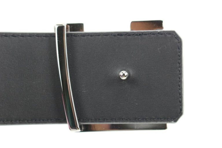 Shape leather belt Louis Vuitton Silver size 100 cm in Leather - 34466386