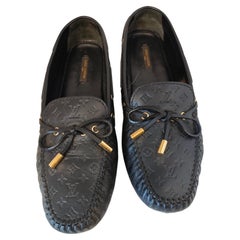 Louis Vuitton Gloria black leather mocassin size 39.5