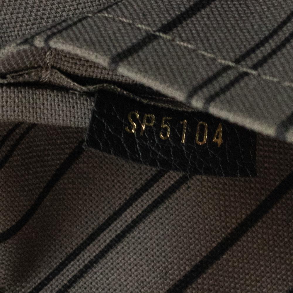 LOUIS VUITTON GM Montaigne Umhängetasche aus schwarzem Leder 2