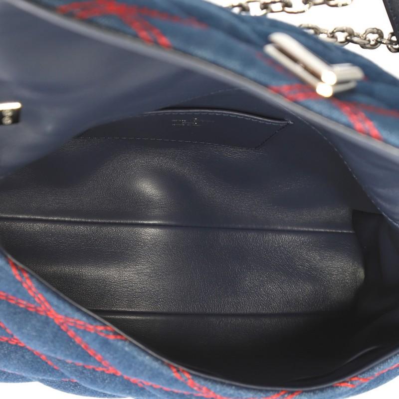 Black Louis Vuitton GO-14 Handbag Malletage Denim MM