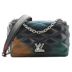 Sac à main Louis Vuitton GO-14 en cuir imprimé Malletage Hologram PM