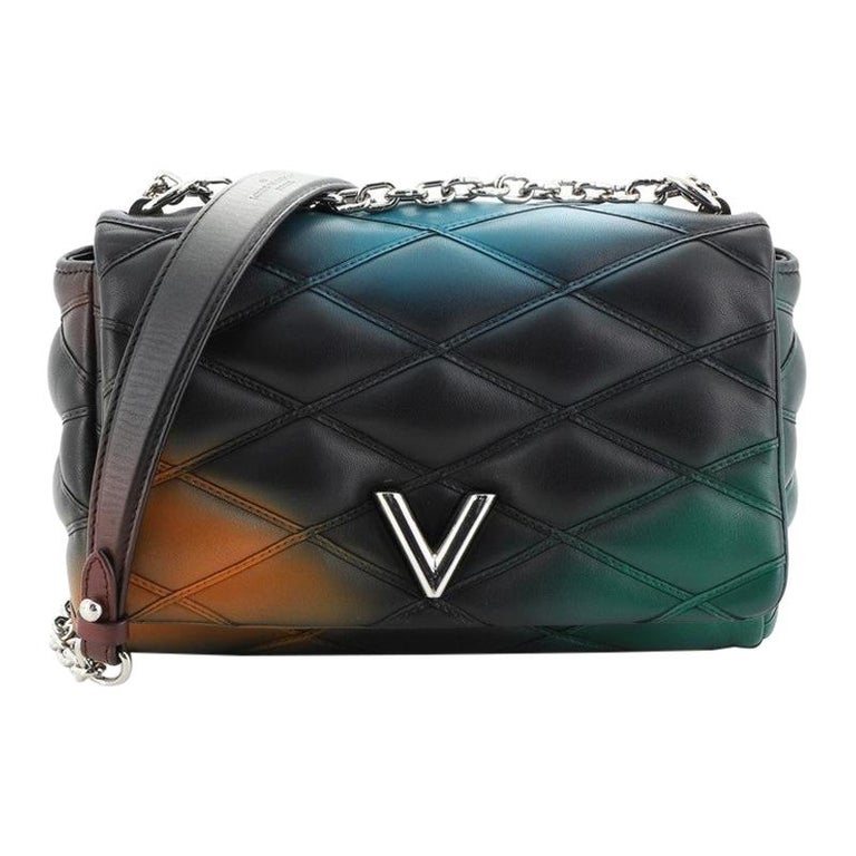 Louis Vuitton GO-14 Handbag Malletage Hologram Print Leather PM at