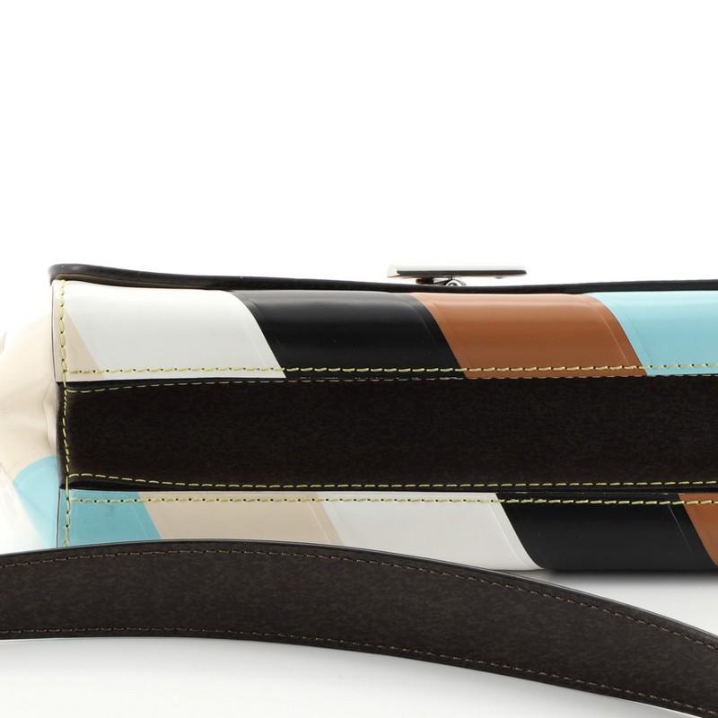 Women's Louis Vuitton GO-14 Handbag Striped Leather PM