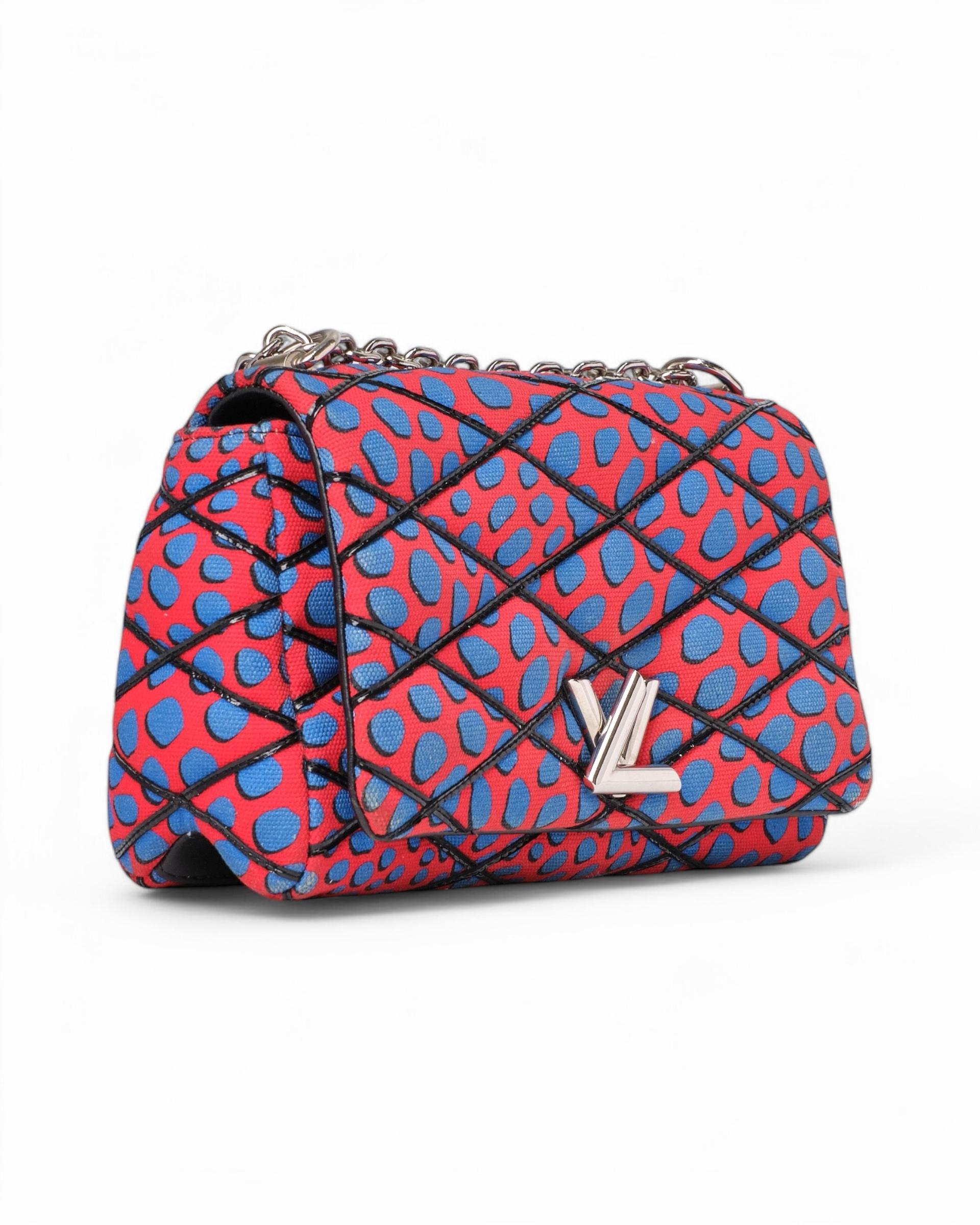 Louis Vuitton GO-14 MM Malletage Jungle Dots Red For Sale 5
