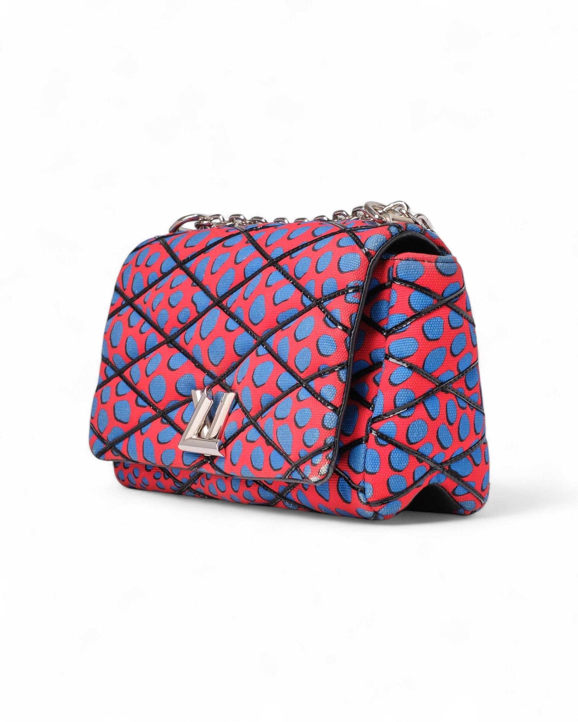 Louis Vuitton GO-14 MM Malletage Jungle Dots Red For Sale 8