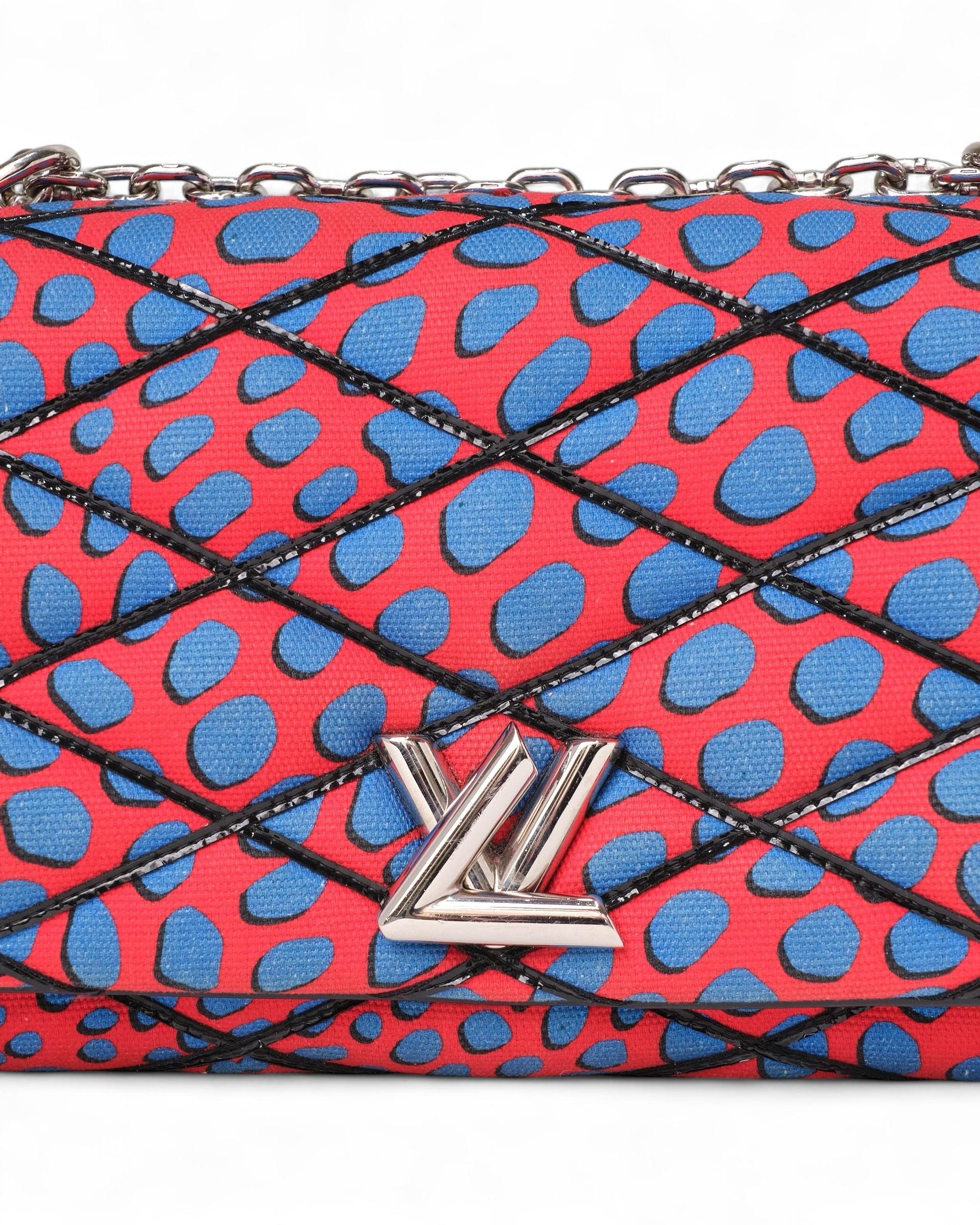 Louis Vuitton GO-14 MM Malletage Jungle Dots Red For Sale 11