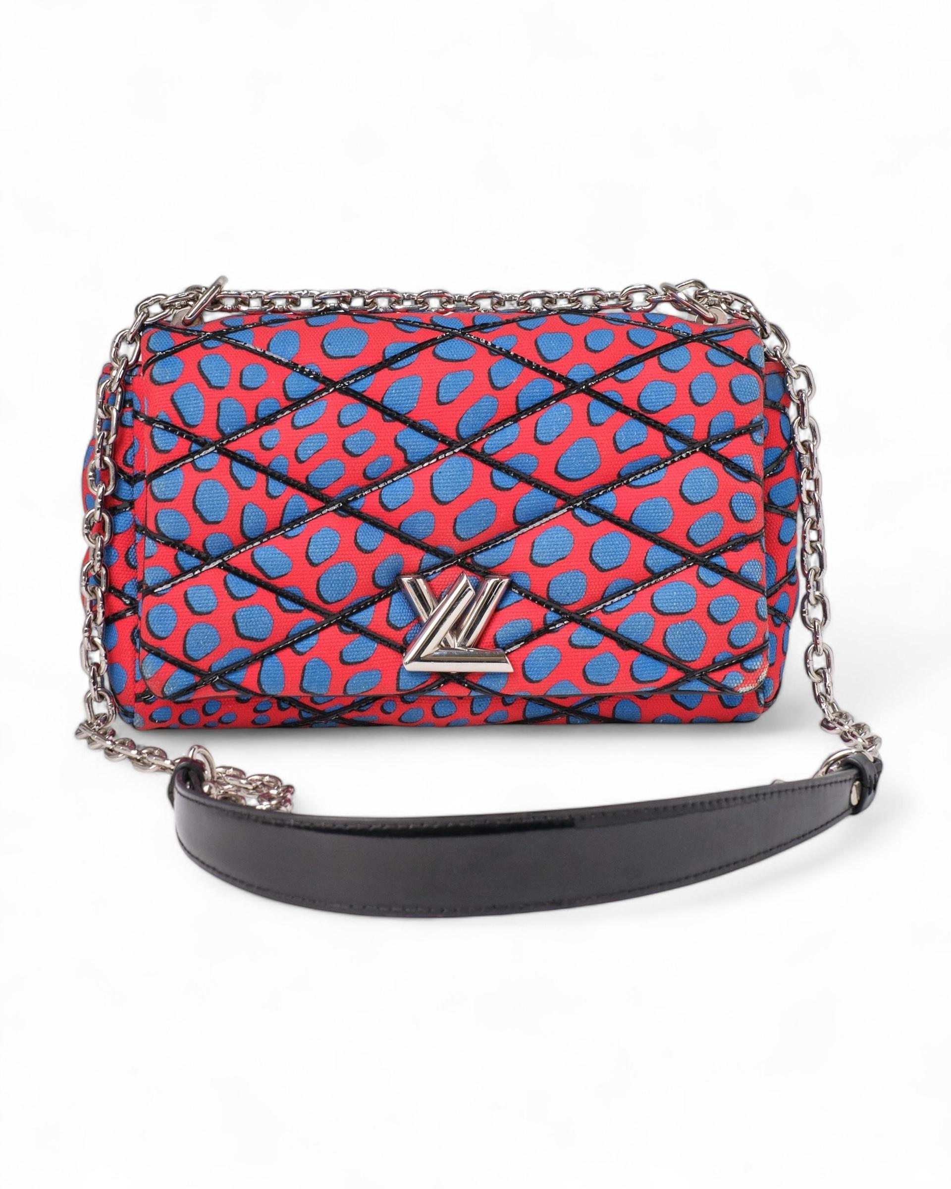 Louis Vuitton GO-14 MM Malletage Jungle Dots Red For Sale 12