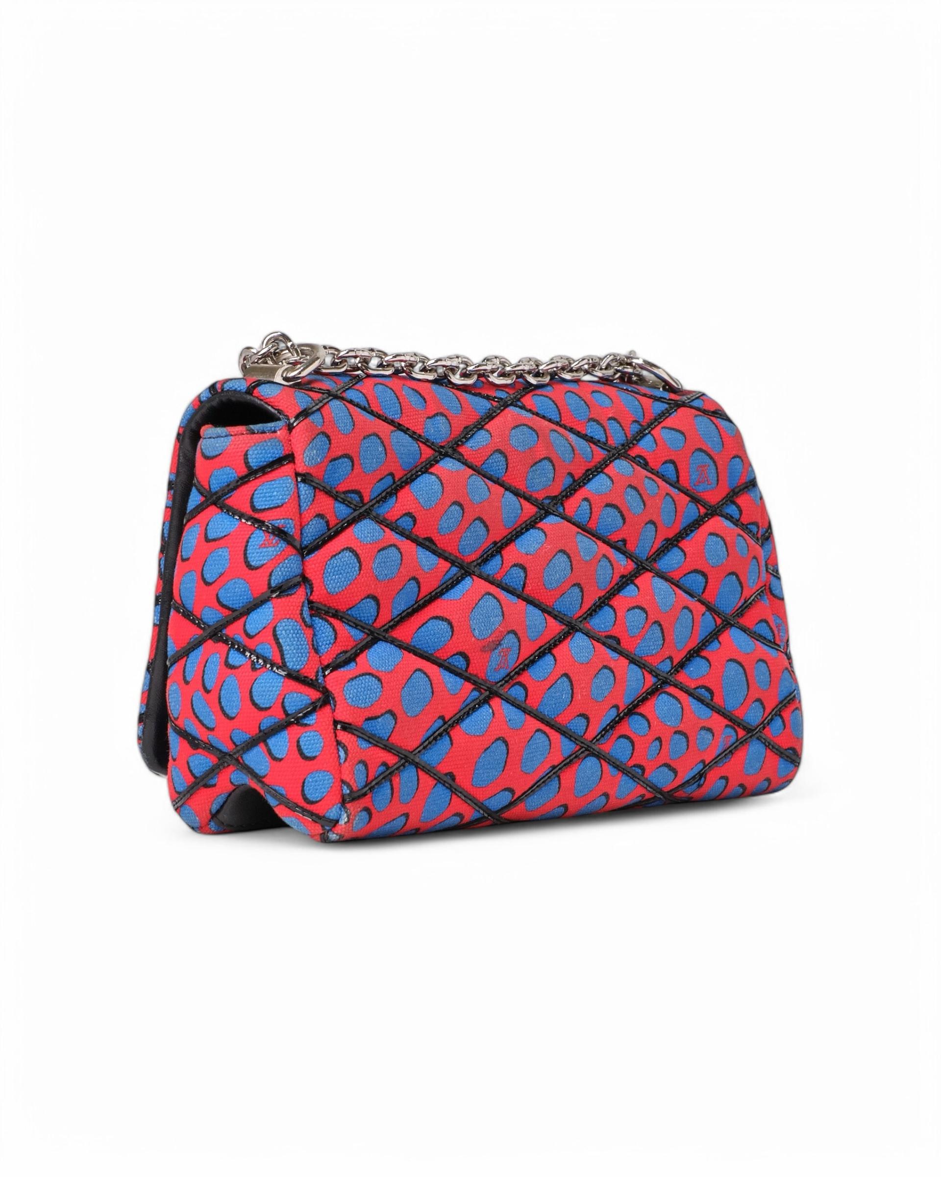 Louis Vuitton GO-14 MM Malletage Jungle Dots Red For Sale 1