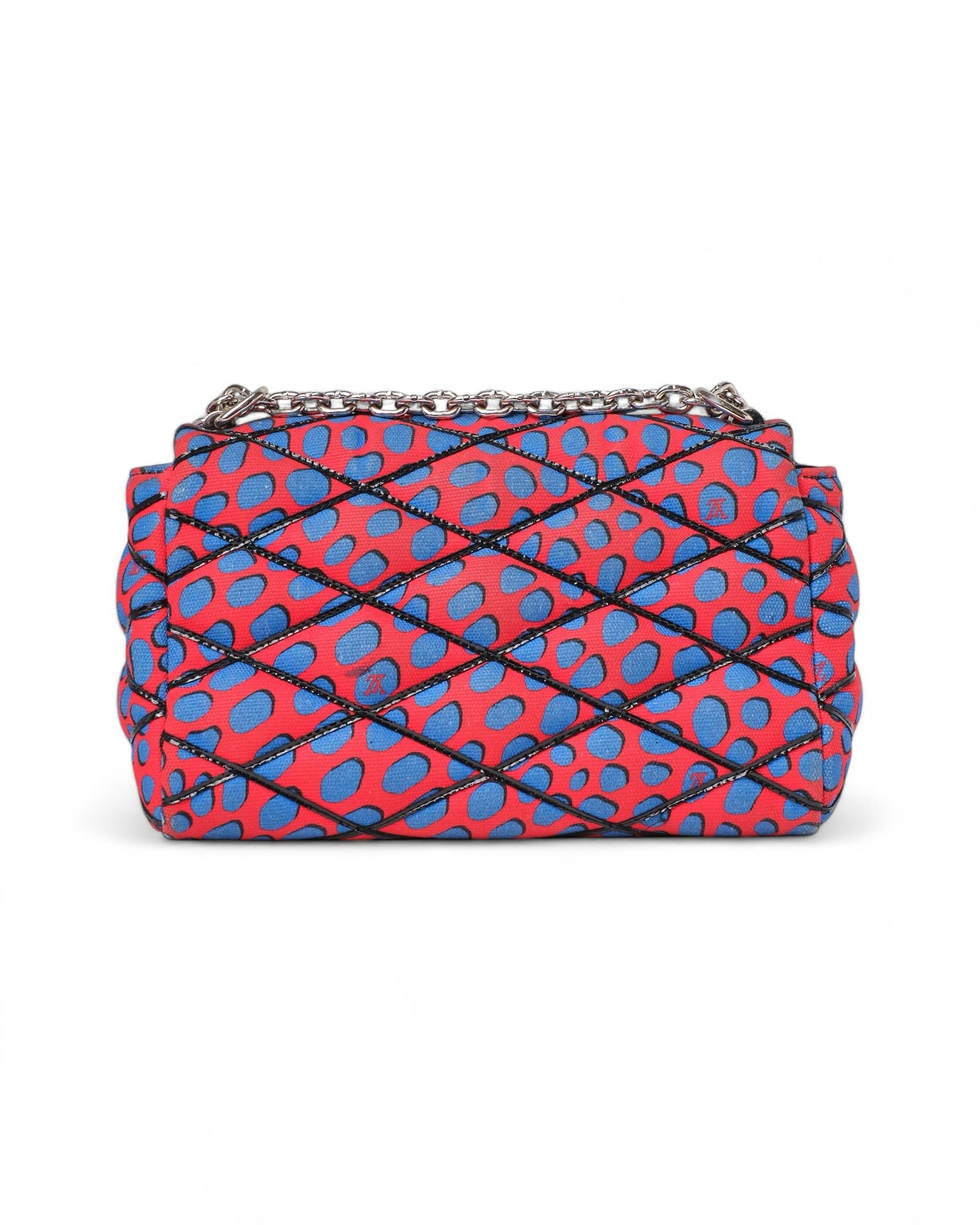 Louis Vuitton GO-14 MM Malletage Jungle Dots Red For Sale 2