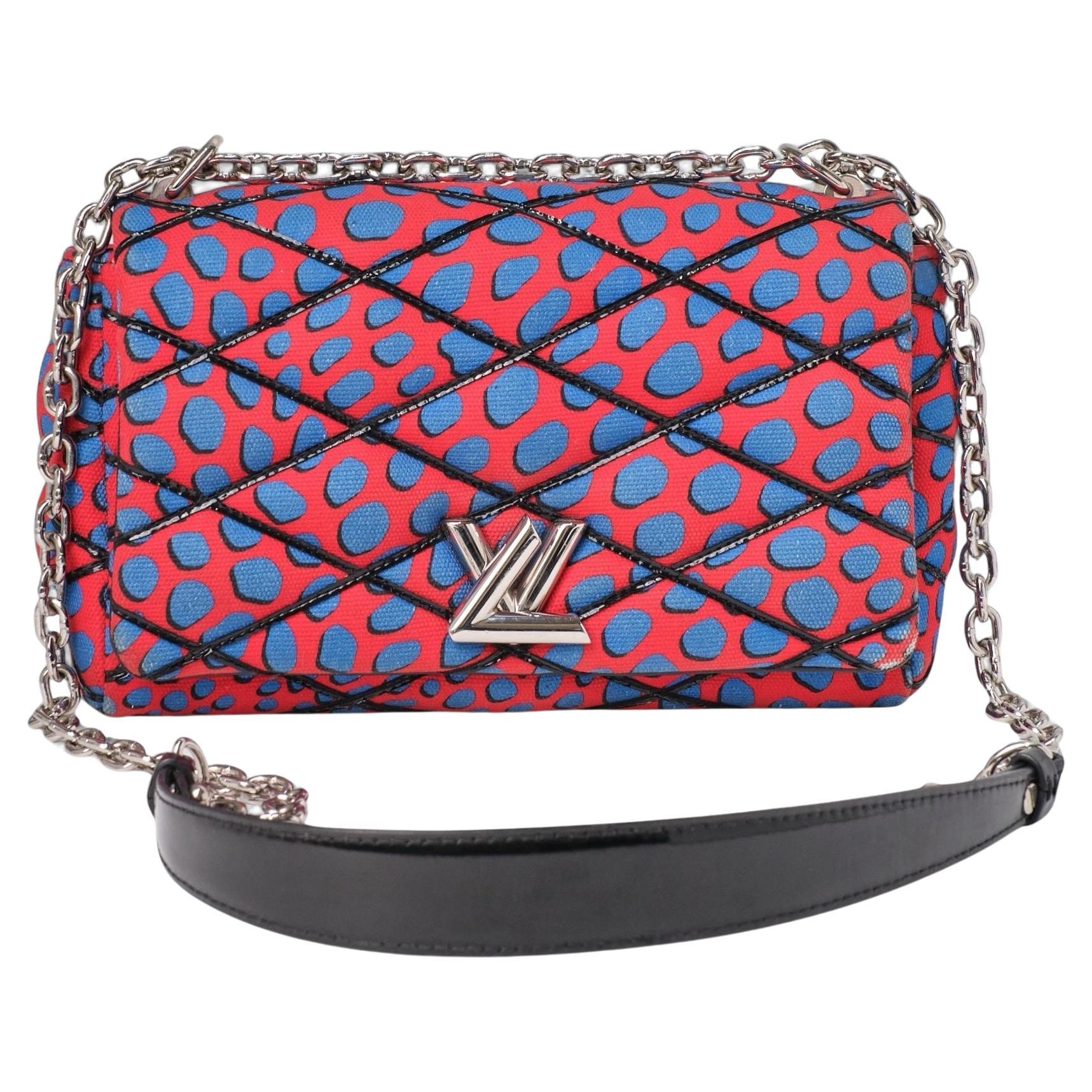 Louis Vuitton GO-14 MM Malletage Jungle Dots Red For Sale
