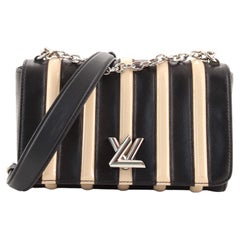 Louis Vuitton GO-14 Stripe Handbag Leather and Patent PM