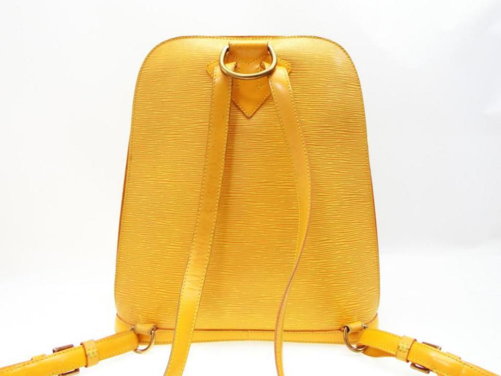 Louis Vuitton Gobelins 232756 Yellow Leather Backpack 5