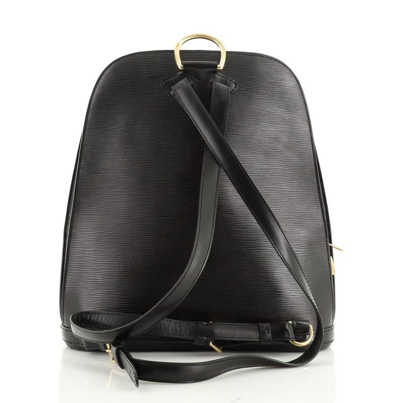 Black Louis Vuitton Gobelins Backpack Epi Leather