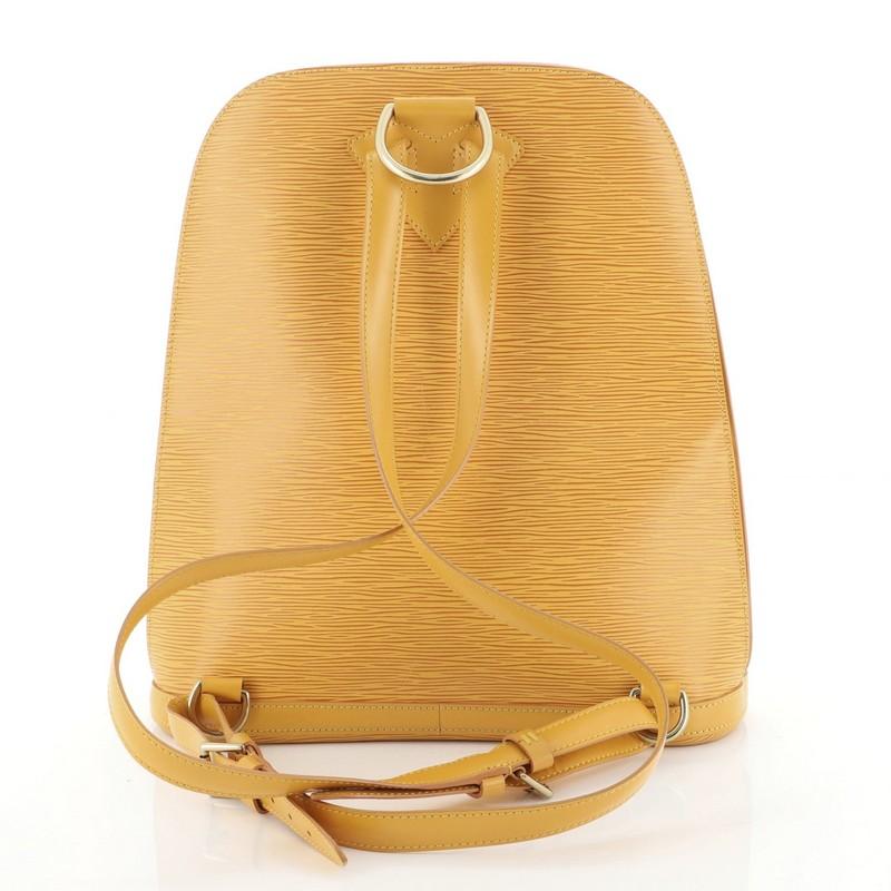 Orange Louis Vuitton Gobelins Backpack Epi Leather