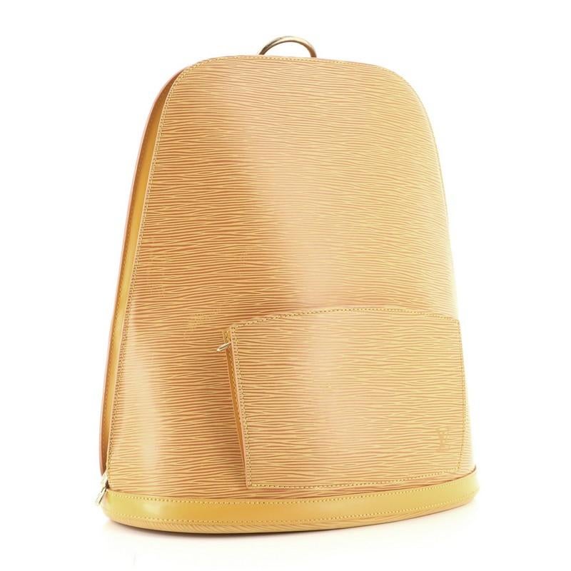 Orange Louis Vuitton Gobelins Backpack Epi Leather