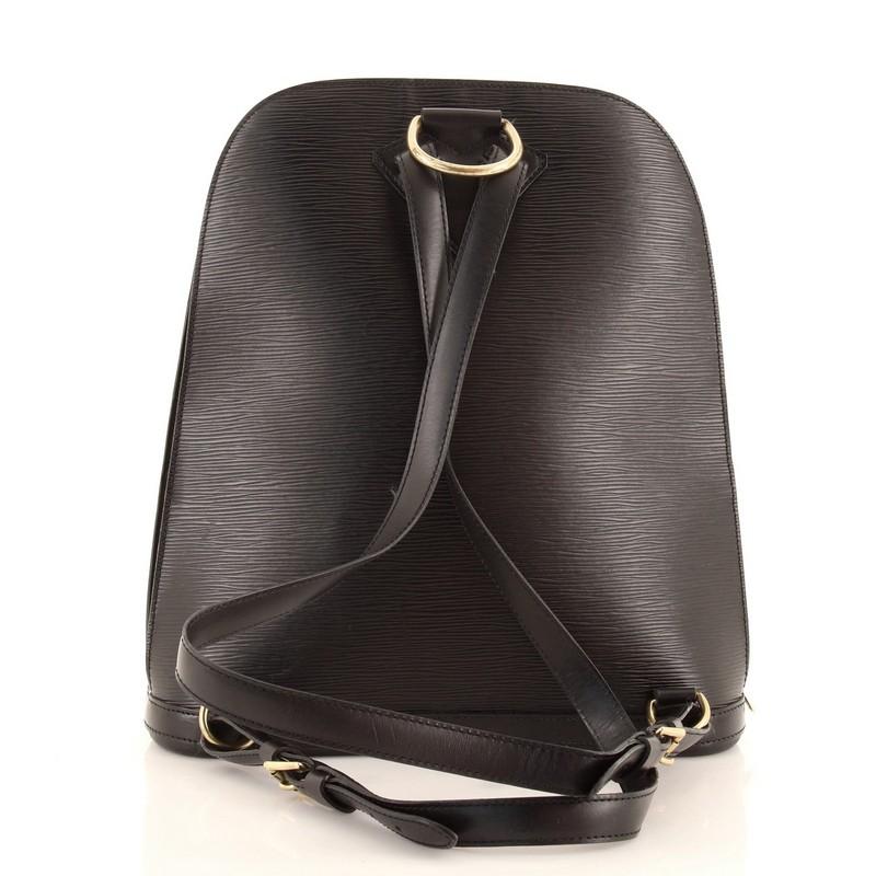 Black Louis Vuitton Gobelins Backpack Epi Leather