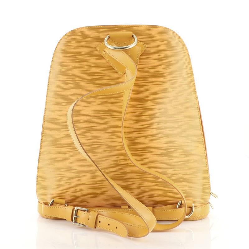 Orange Louis Vuitton Gobelins Backpack Epi Leather