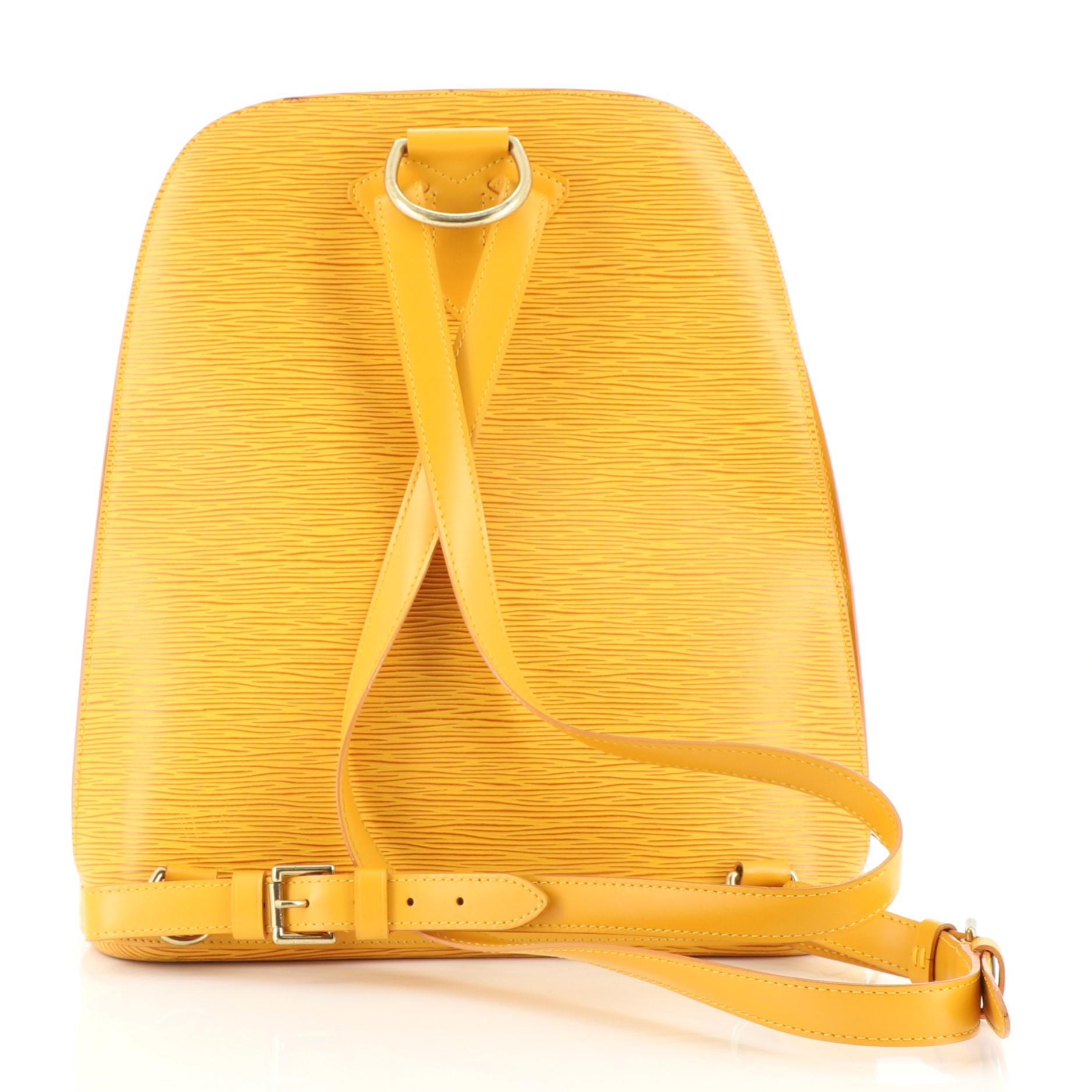 Orange Louis Vuitton Gobelins Backpack Epi Leather