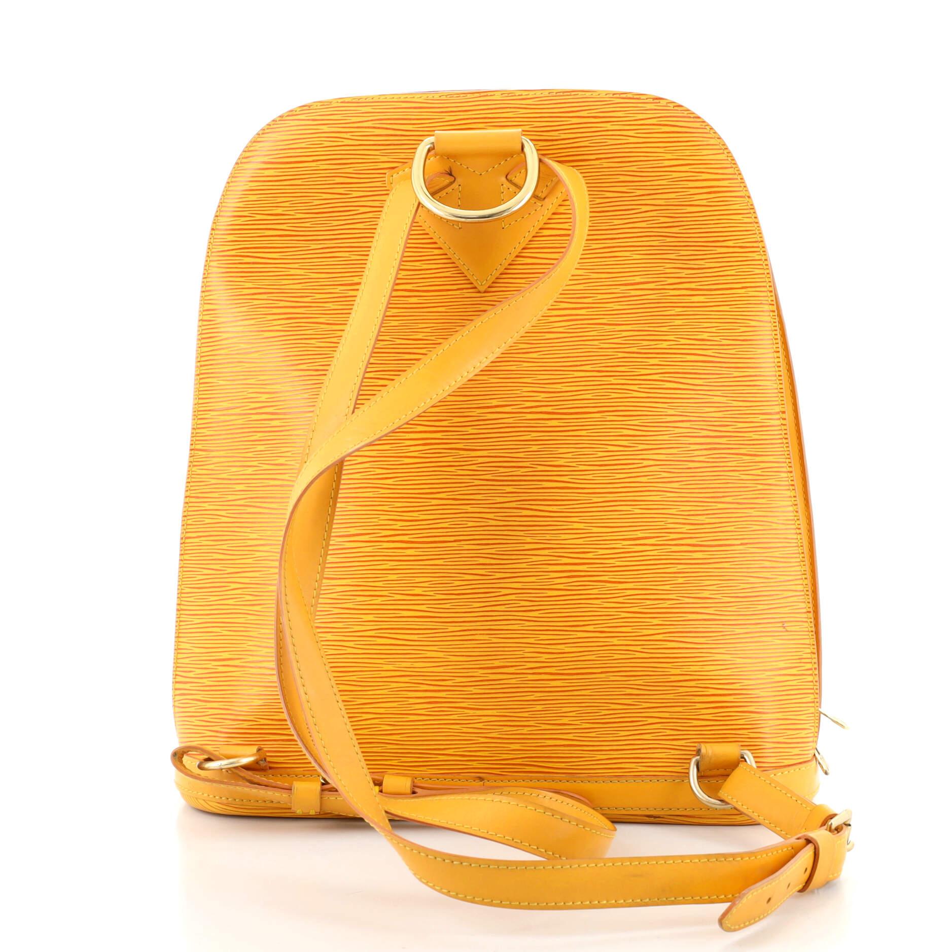 Orange Louis Vuitton Gobelins Backpack Epi Leather