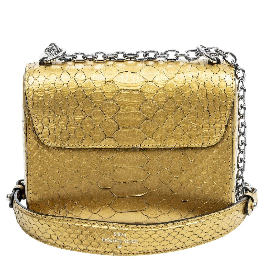 Louis Vuitton Gold 2019 Limited Edition Twist PM In Excellent Condition For Sale In Atlanta, GA