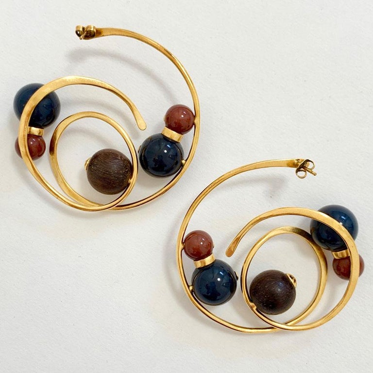 LOUIS VUITTON Gold And Pearl Hoops Earrings at 1stDibs louis vuitton