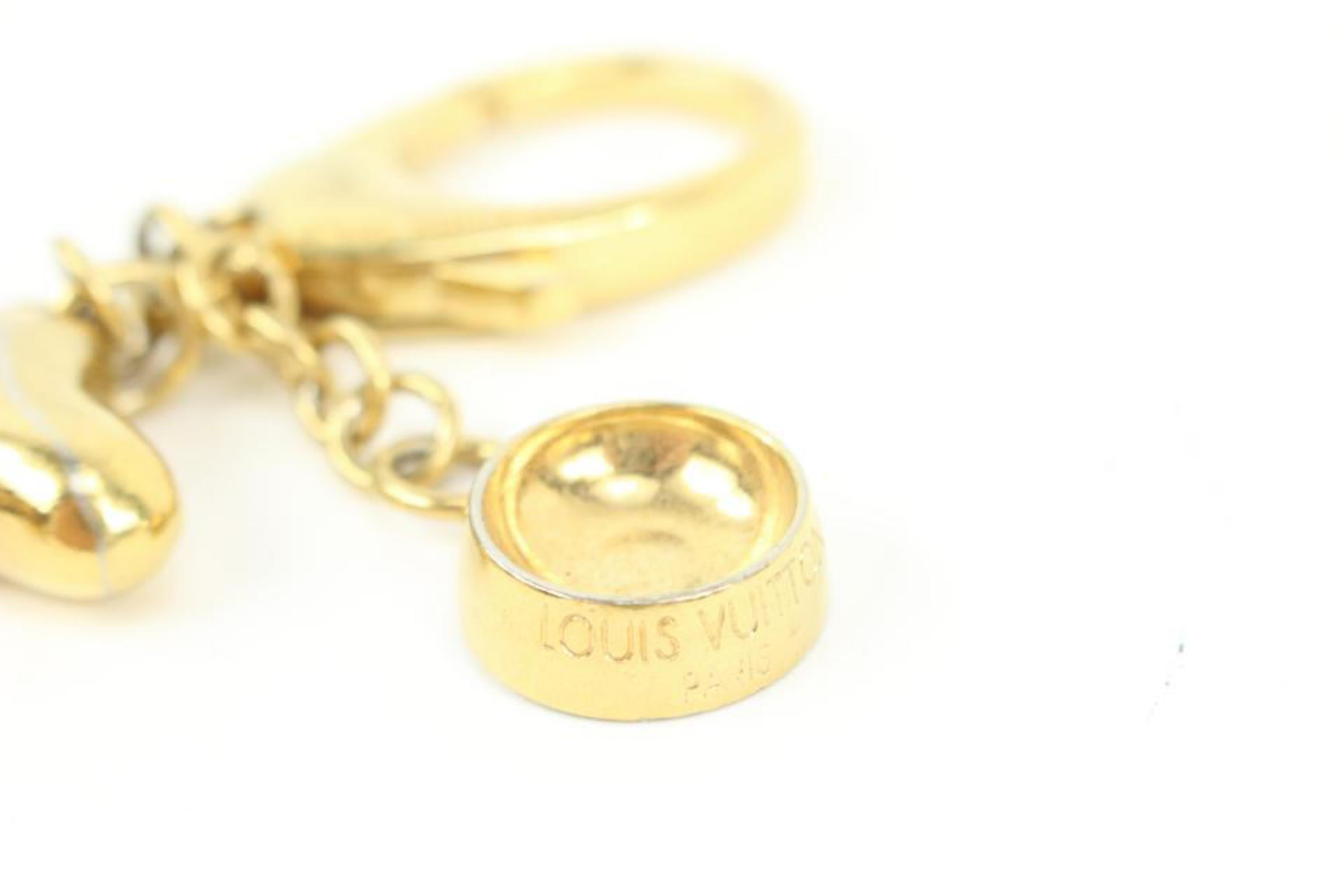 louis vuitton dog keyring