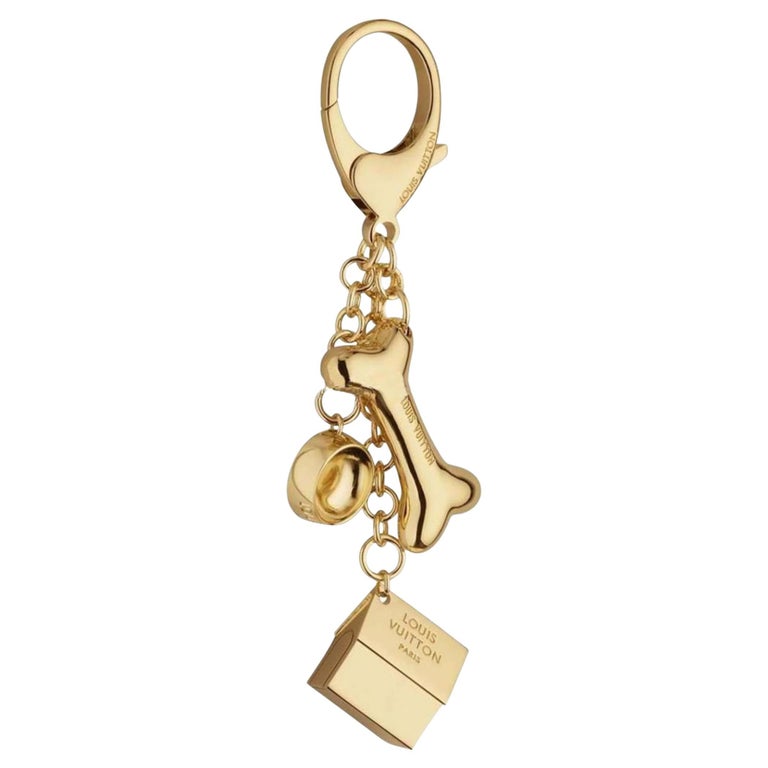 Louis Vuitton Gold Bijoux Sac Baxter Keychain Bag Charm Dog Bone 47lv421s  at 1stDibs