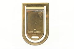Louis Vuitton Gold Bill Clip Money Fold 1lk830s
