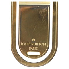 Louis Vuitton Gold Bill Clip Money Fold 1lk830s