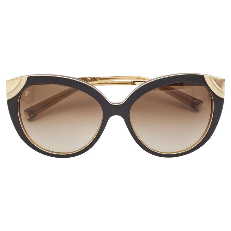 Louis Vuitton Gold Tone/Black La Boum Cat Eye Sunglasses Louis Vuitton