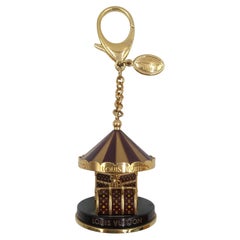 Louis Vuitton Gold/Brown Monogram Carousel Key Chain and Bag Charm