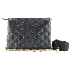 Coussin leather handbag Louis Vuitton Black in Leather - 25499142