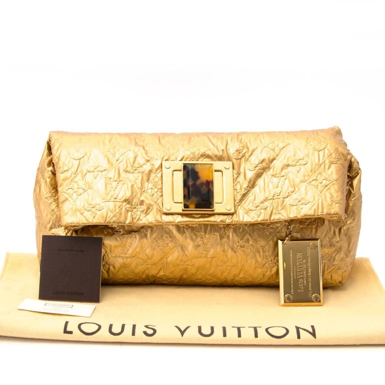Clutch Louis Vuitton Altair Dourada Original - QBB201