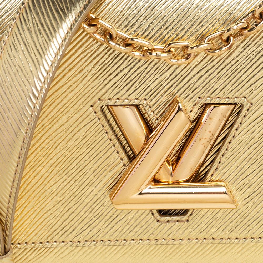 Louis Vuitton Gold Epi Leather Twist PM Bag In Good Condition In Dubai, Al Qouz 2