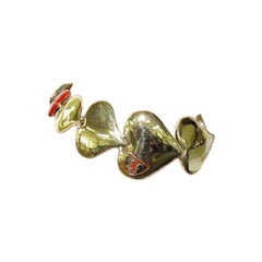 Louis Vuitton Gold Heart 216476 Bracelet