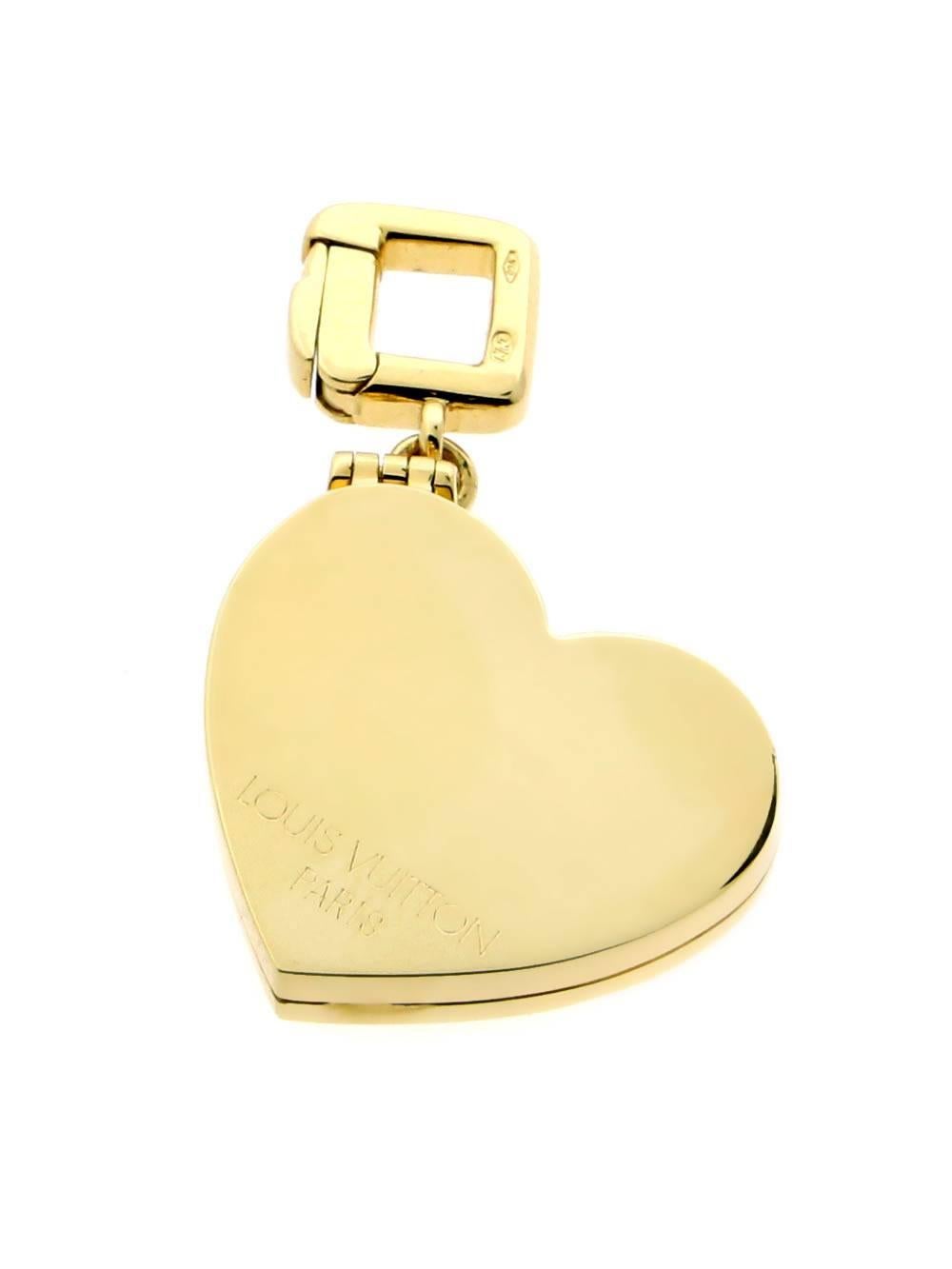 louis vuitton heart necklace