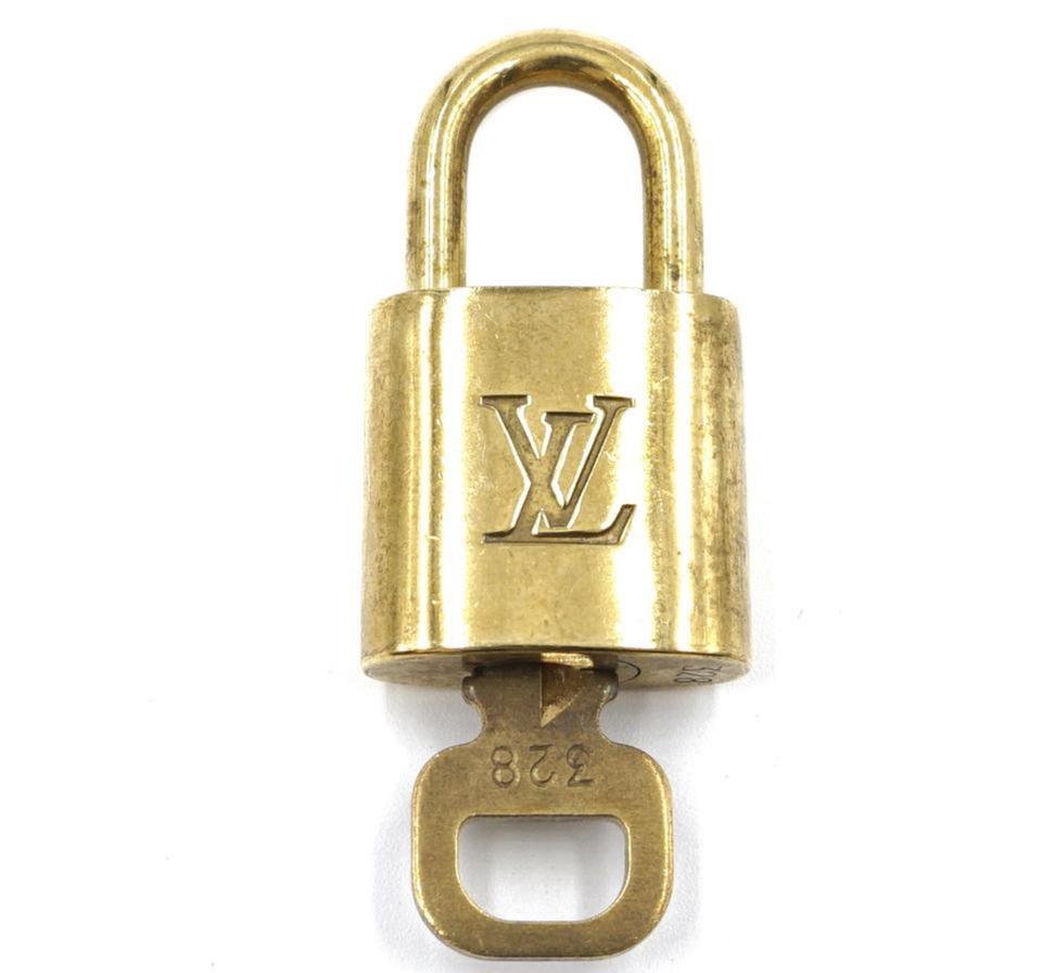Louis Vuitton Gold Keepall Speedy Alma Tone Brass Lock and Key Set Bag 860120 1
